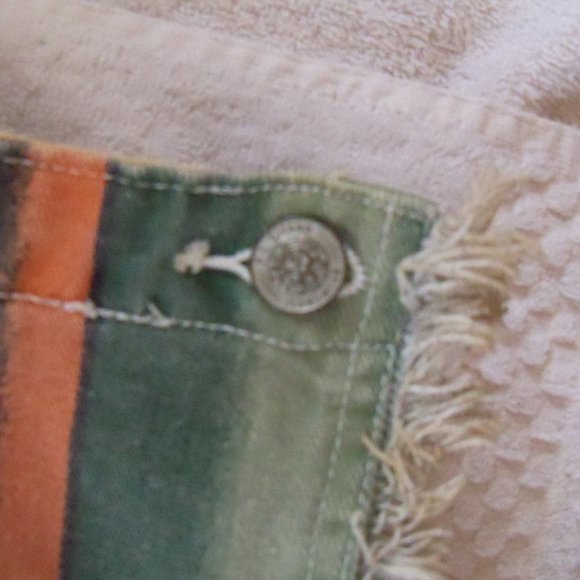 Gitano Denim high waisted multicolor striped Wrap Skirt - Picture 2 of 8